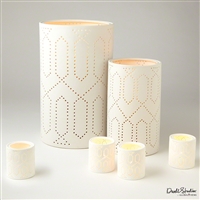 Dotted Trellis Lanterns