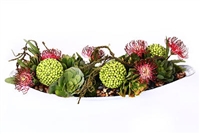 Succulent and Protea Centerpiece