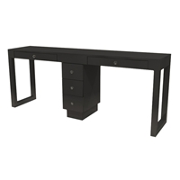 Linea Double Manicure Table - Two Drawers