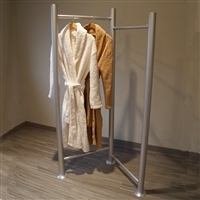 Stainless 2-Rod Apparel Display
