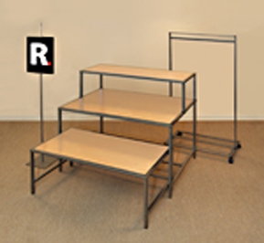 Raw Steel Display Table