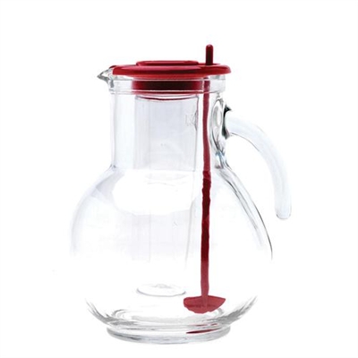 Glass Ice Tube Pitcher