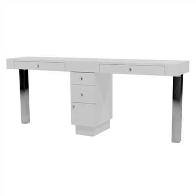 Tory Double Nail Table - Two Drawers
