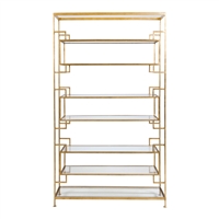 Lamar Gold Leaf Shelving