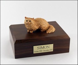 Brown Angora Cat Urn