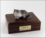 Gray Angora Cat Urn