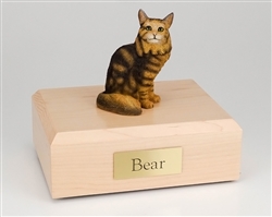 Brown Tabby Maine Coon Cat Urn