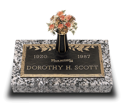 Dynasty Dogwood Bronze Grave Marker