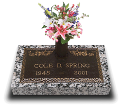 Garden of Life Dogwood Bronze Grave Marker