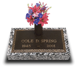 Garden of Life Simplicity Bronze Grave Marker