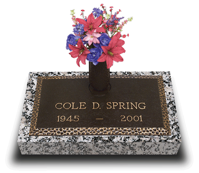 Garden of Life Simplicity Bronze Grave Marker