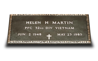 Bronze Military Grave Marker (Bronze Only)