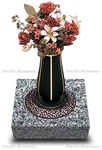 Bronze Vase with Granite Base