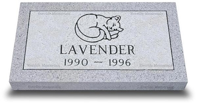 Standard Pet Grave Marker 20" x 10" x 3"