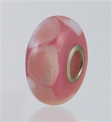 Pink Dots Glass Cremation Bead for Pandora Bracelets
