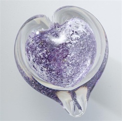 Boundless Heart Glass Cremation Keepsake