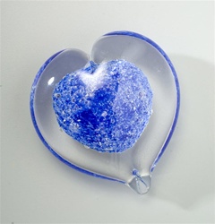 Boundless Heart Glass Cremation Keepsake