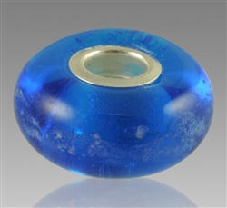 Blue Glass Cremation Bead for Pandora Bracelets