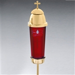 Remembrance Light Center Stake Ruby Lens