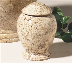 Fossil Marble Pet Urn