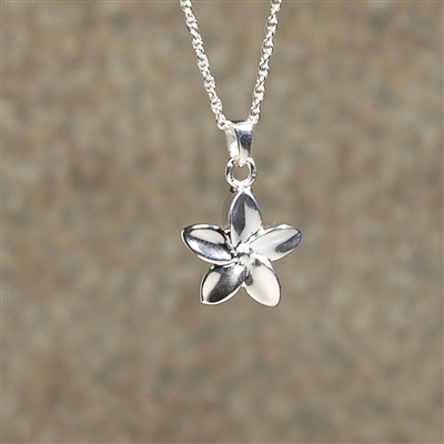 Silver Flower Cremation Pendant