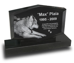 Diamond Shape Pet Upright Headstone