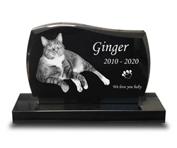 Ginger Pet Upright Monument