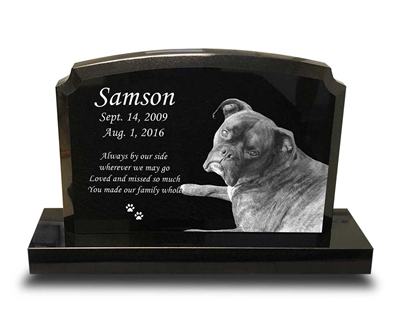 Samson Pet Upright Monument