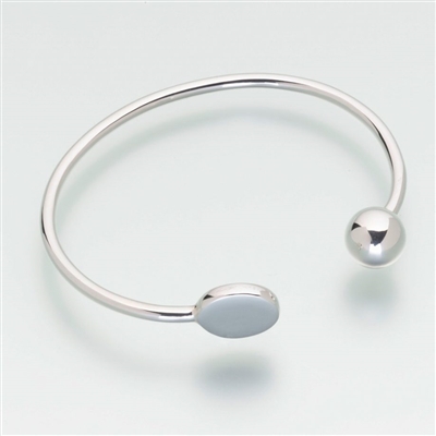 Sterling Silver Bangle Cremation Bracelet