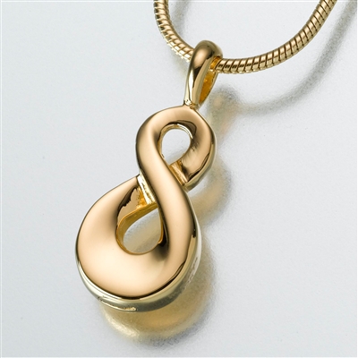 Gold Vermeil Infinity Cremation Pendant