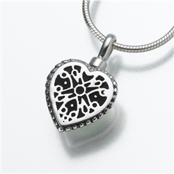 Small Silver Filigree Heart Pendant