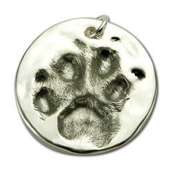 Small Cat Paw Print Pendant