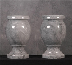 Gray Solid Marble Vase