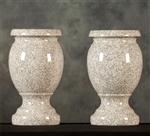 Medium Gray Granite Vase