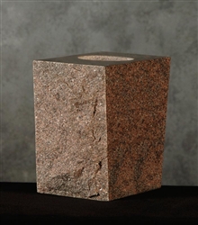 Large Square Granite Vase P2