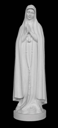 33" Our Lady of Fatima Marble Statue