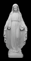 39" Our Lady of Grace Marble Statue