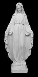 51" Our Lady of Grace Marble Statue
