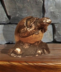 The Awakening Bronze Turtle Keepsake Urn
