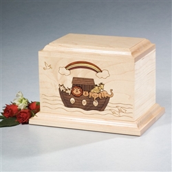 Noah's Ark Wood Pet Urn