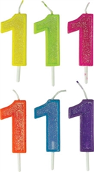 Glitter Number Birthday Candles