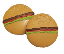 Hamburger Dog Cookies