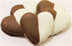 Black & White Heart Dog Cookies Treats