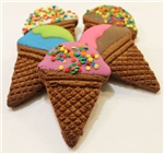 Ice Cream Cone Dog Cookies