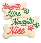 Naughty & Nice Dog Bones and Holiday Treats Cookies