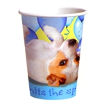 Turquoise Party Pups Hot / Cold Cups