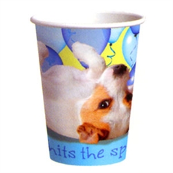 Turquoise Party Pups Hot / Cold Cups