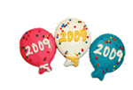2010 New Year's Balloons (6 per order)