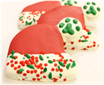 Santa Hat Dog Treats Cookies