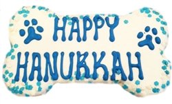 Happy Hanukkah Dog Bone Treat